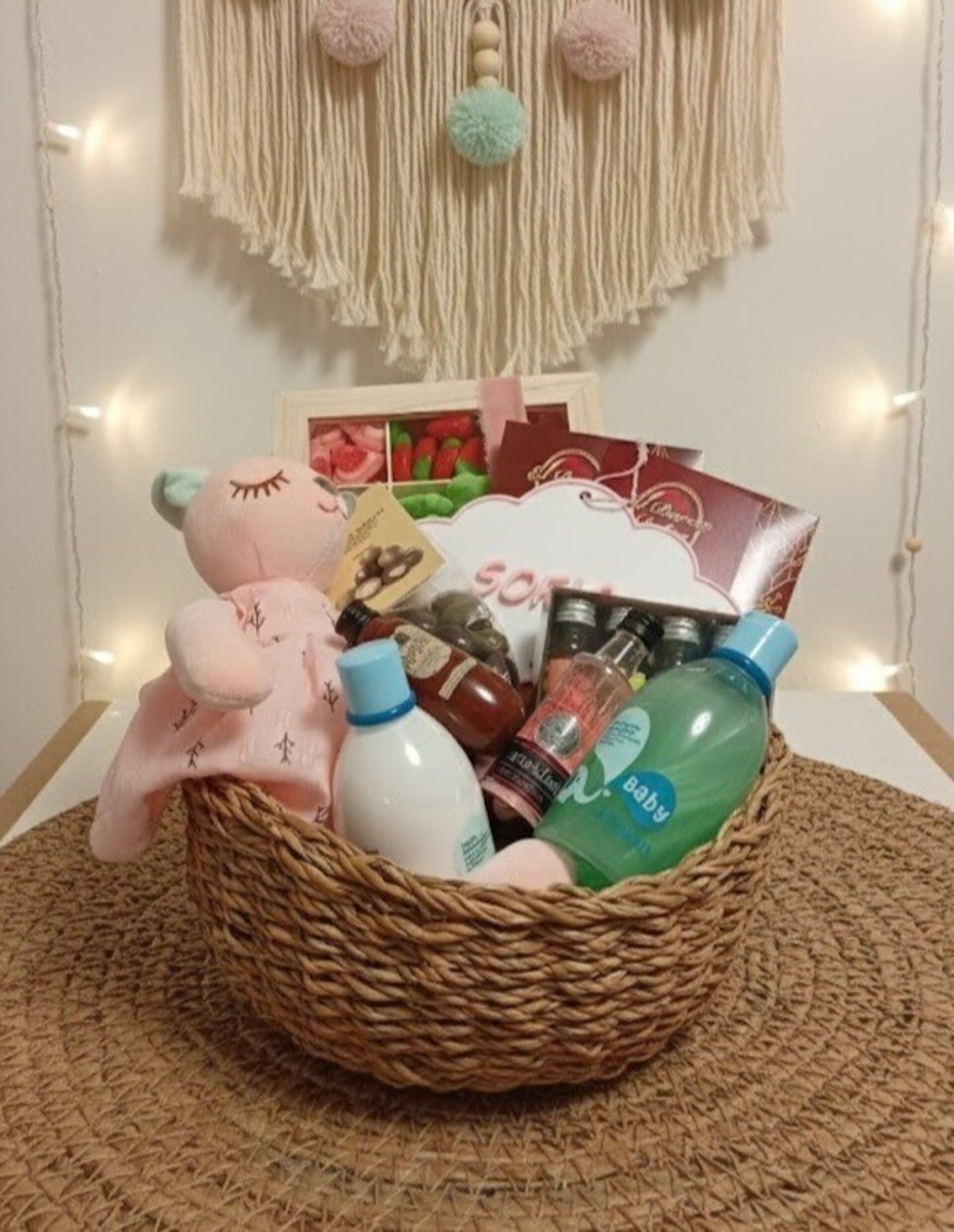 Cesta pack nacimiento gold - 2