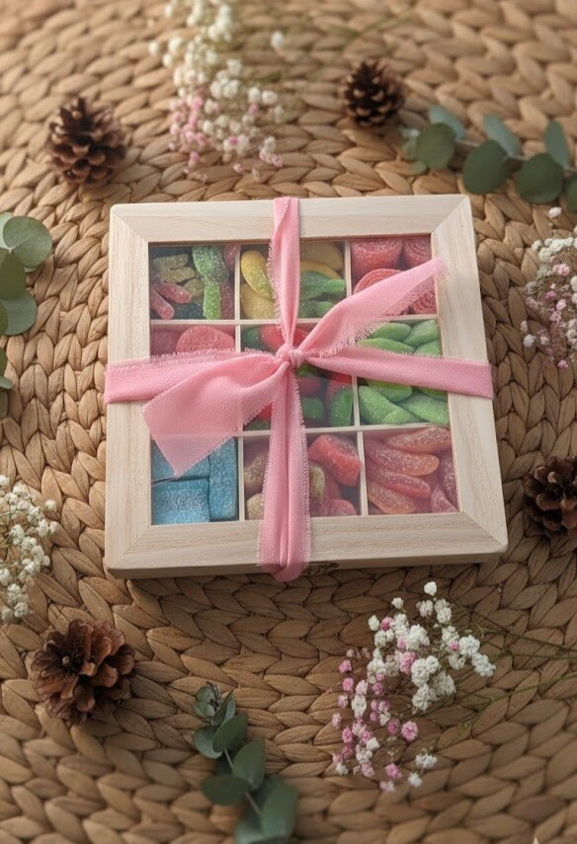 Cajita cofre gominolas cuadrada - 1