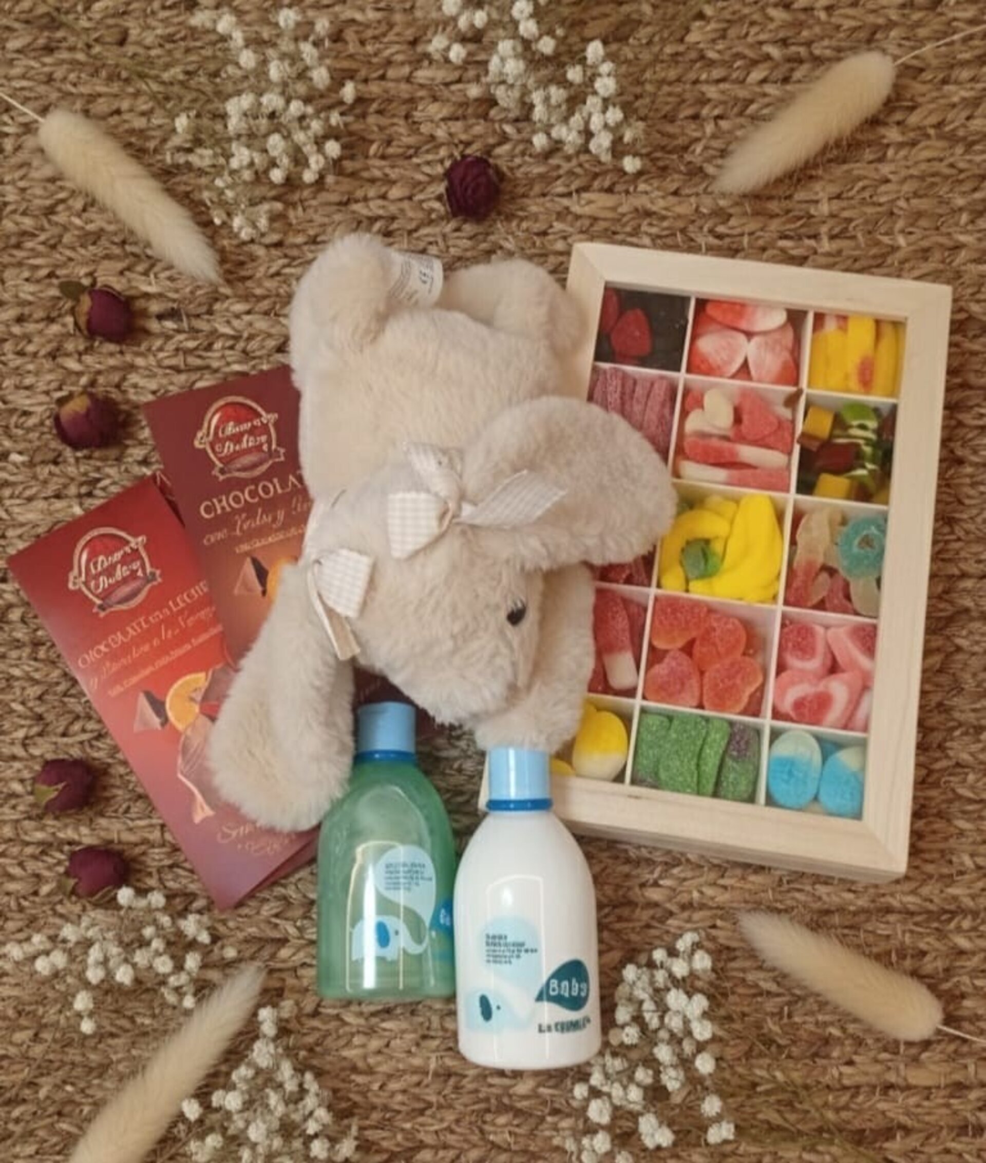 Cesta conejito bebé y mamá - 2