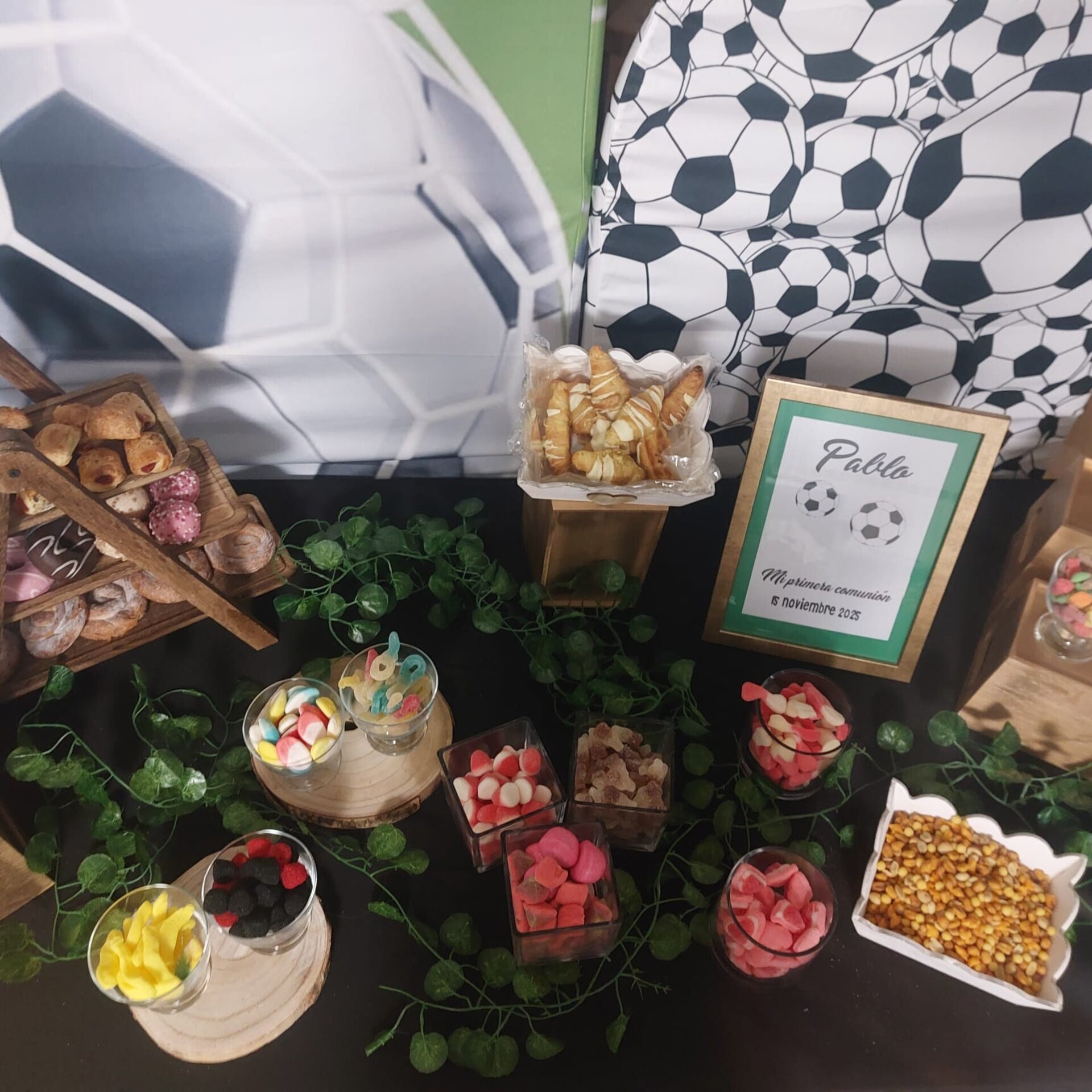 Candy bar futbol redondo 5 k más reposteria - 4